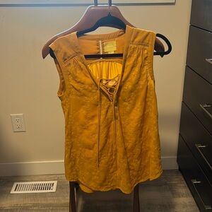 Maeve yellow blouse